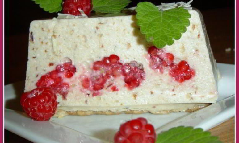 Рецепт торта творожного с желатином, ягодами
