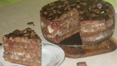 торт вишня в шоколаде