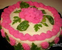 Закусочный торт из картофельного пюре