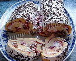 Творожный рулет