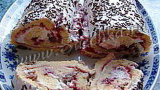 Творожный рулет