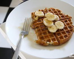 Бананово-ореховые вафли