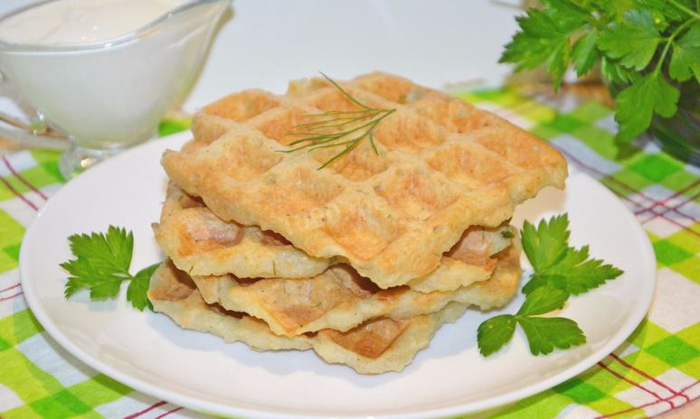 Рецепт картофельных вафель в вафельнице