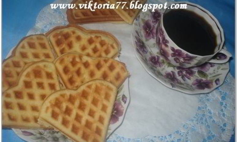 Рецепт песочных вафель