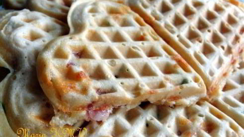 пикантные вафли на завтрак