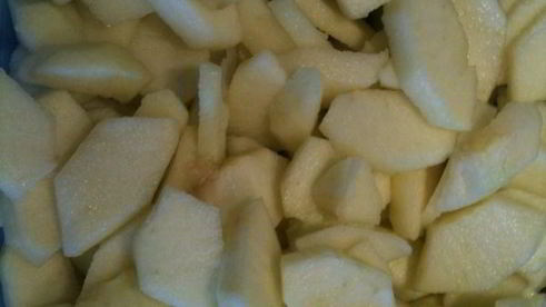 слоеные вафли с карамельными яблоками