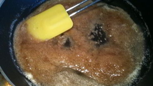 слоеные вафли с карамельными яблоками