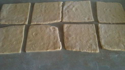 слоеные вафли с карамельными яблоками