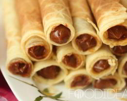 Вафельные трубочки со сгущенкой
