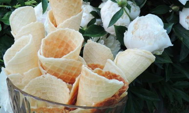 Рецепт вафель для мороженого