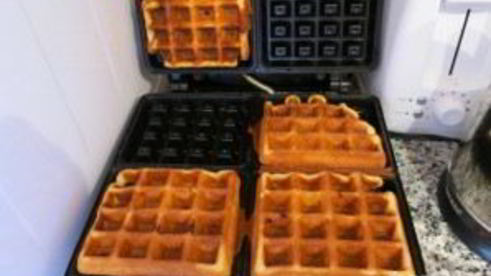 вафли на кефире в электровафельнице