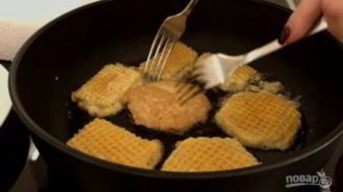 вафли с фаршем — ленивые беляши