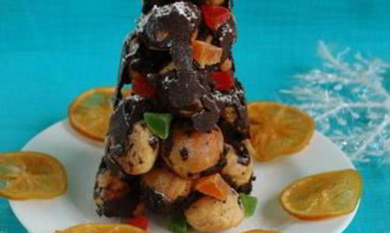 Рецепт елочки из профитролей