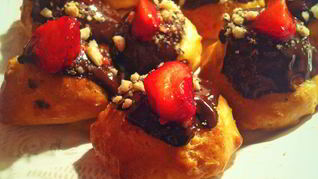 Профитроли с заварный кремом