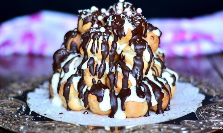 Рецепт торта эклер