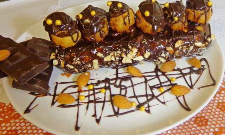 Рецепт эклера праздничного