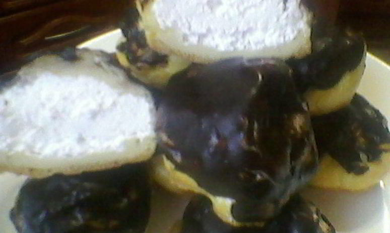 Рецепт эклеров с бананово-йогуртовым кремом