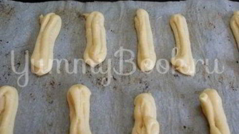 эклеры с творожным сыром