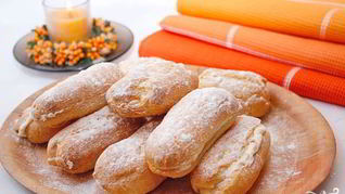 Эклеры со сливочным кремом