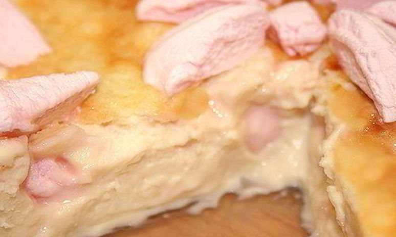 Рецепт абрикосово-зефирной творожная запеканка