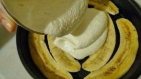 банановая запеканка с йогуртом