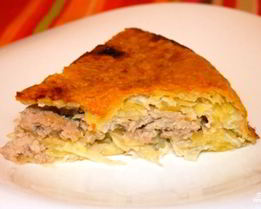 Картофельная запеканка с фаршем в мультиварке