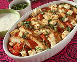 Марокканская запеканка с курицей и кускусом