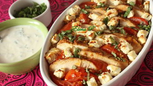 марокканская запеканка с курицей и кускусом