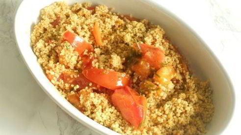 марокканская запеканка с курицей и кускусом