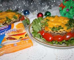 Мясная запеканка под сырной шубкой