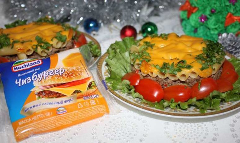 Рецепт мясной запеканки под сырной шубкой