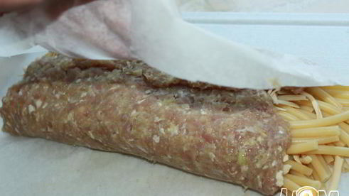 мясная запеканка с макаронами соты