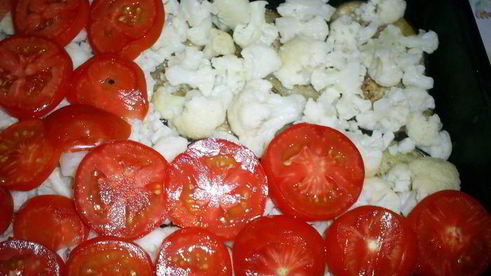 овощная запеканка под сырным соусом