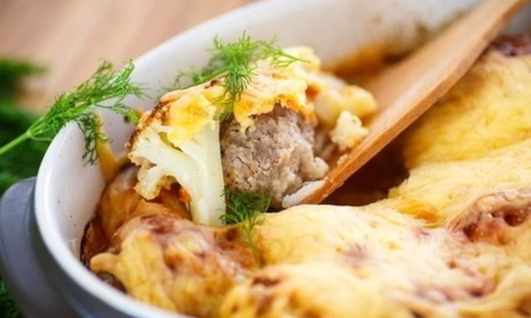 Рецепт овощной запеканки с фаршем