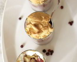 Рисовая запеканка с ревенем