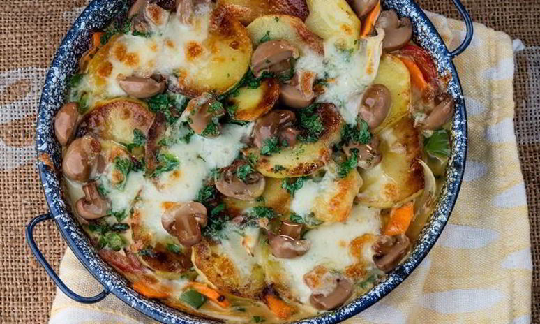 Рецепт рыбной запеканки с шампиньонами