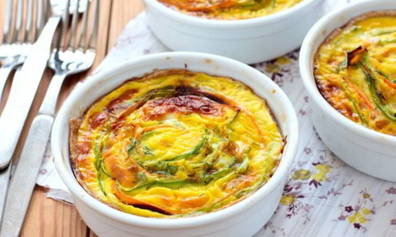 Рецепт сырной запеканки с цуккини и грецкими орехами