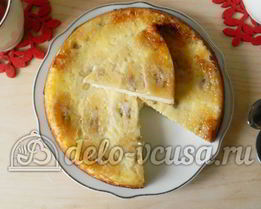 Творожная запеканка с бананом