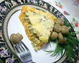 Тыквенная запеканка с мясом