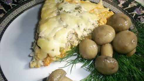 тыквенная запеканка с мясом