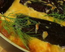 Запеканка из баклажанов с фаршем и сыром