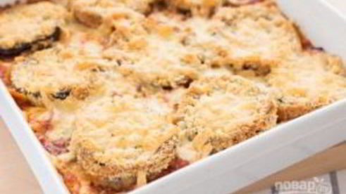 запеканка из баклажанов с сыром и фаршем