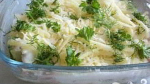 запеканка из брокколи с ветчиной