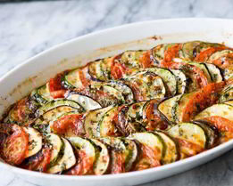 Запеканка из кабачков и баклажанов в духовке