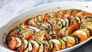 Запеканка из кабачков и баклажанов в духовке