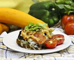 Запеканка из кабачков и баклажанов