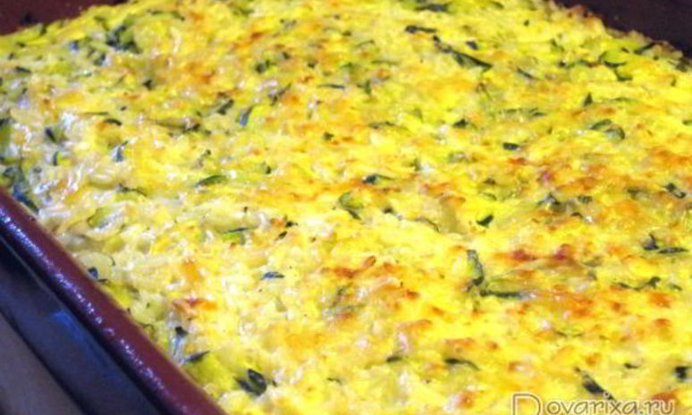 Рецепт запеканки из кабачков
