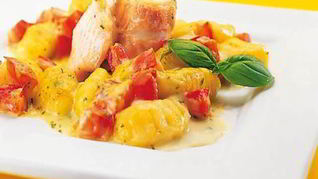 Запеканка из камбалы и ньокков