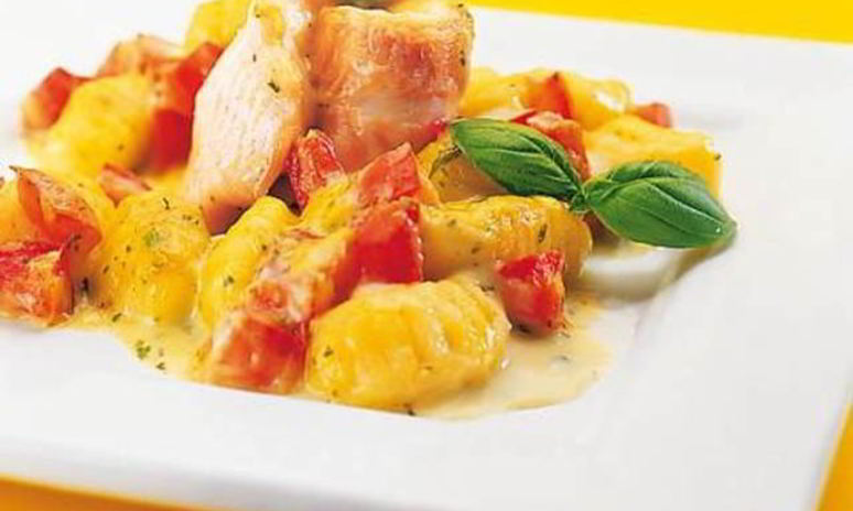 Рецепт запеканки из камбалы и ньокков