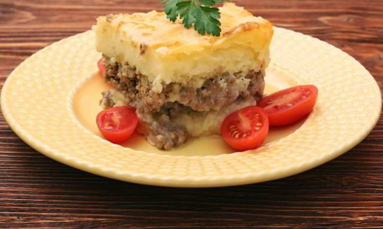 Рецепт запеканки из картофельного пюре с мясом